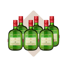 Combo Buchanan's Whisky Deluxe Aged 12 Anos 1L - 6 Unidades