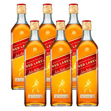 Kit 06 Whisky Red Label 1L