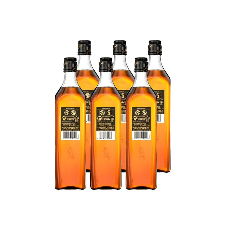 Kit 06 Whisky Johnnie Walker Black Label 1L
